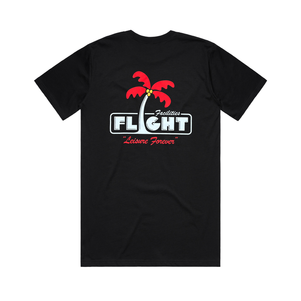 Flight Facilities / Leisure Black T-Shirt