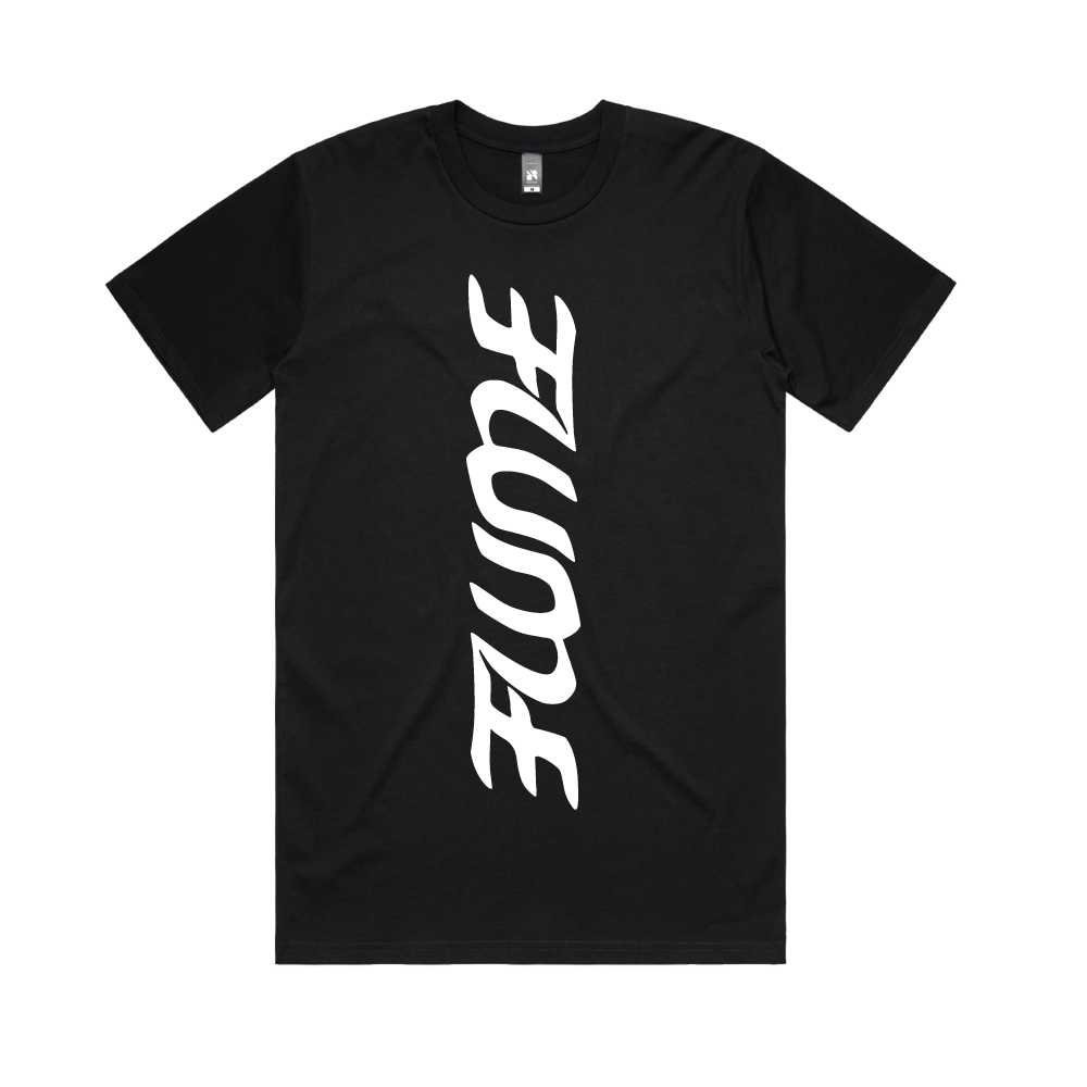 FLUME / Vertical Logo Black T-shirt