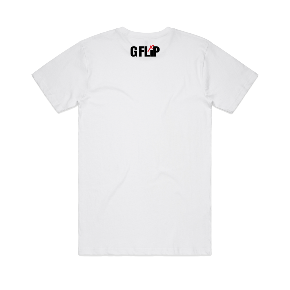 G Flip / I Love Drummers White Tour T-Shirt