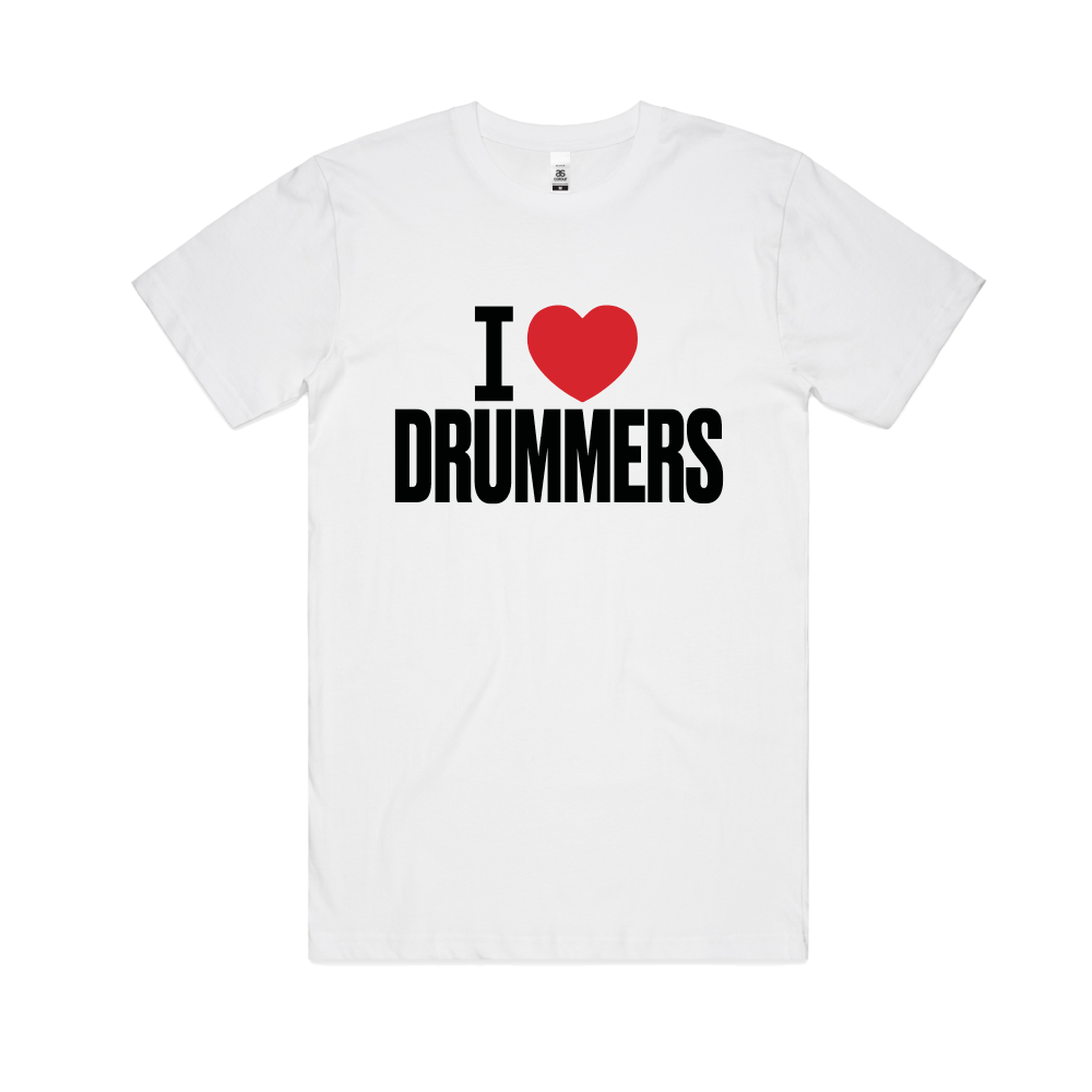 G Flip / I Love Drummers White Tour T-Shirt