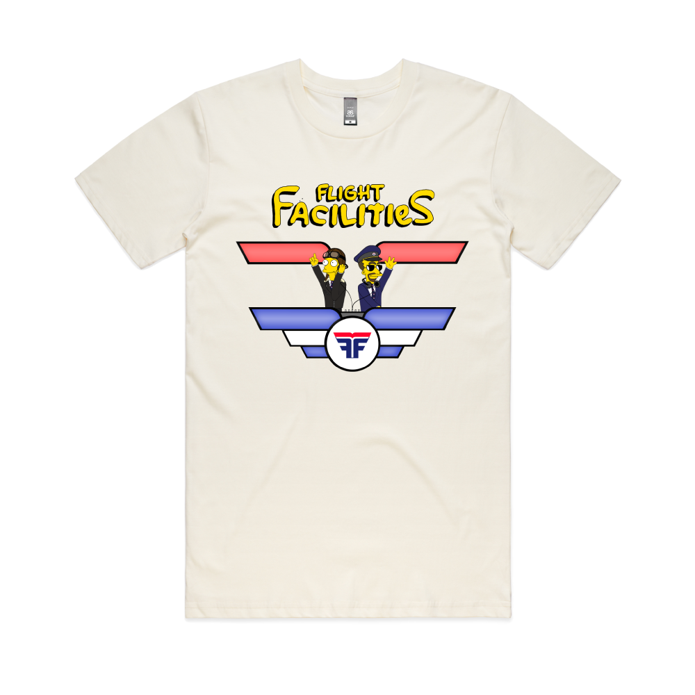 Flight Facilities / Simpsons Tee cream t-shirt