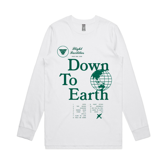 Down To Earth / White Longsleeve