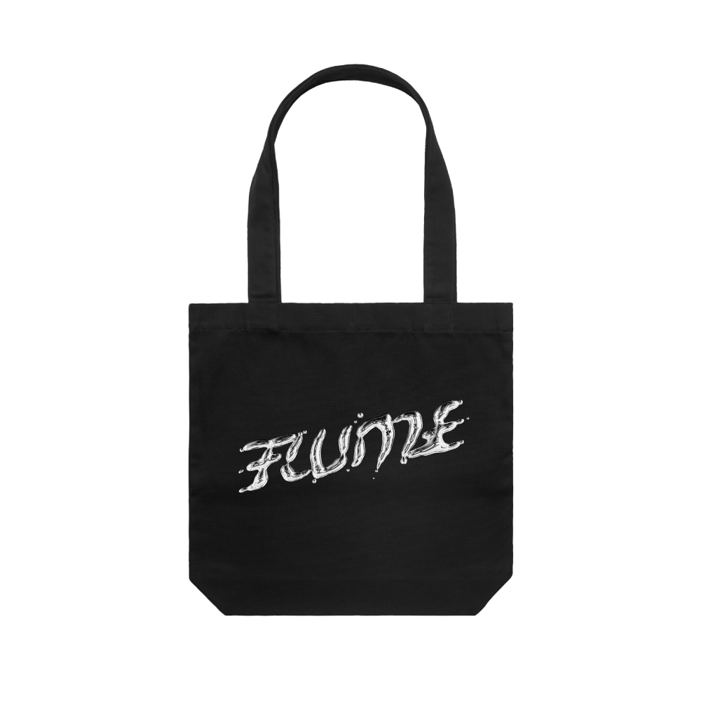 Silver Logo / Black Tote