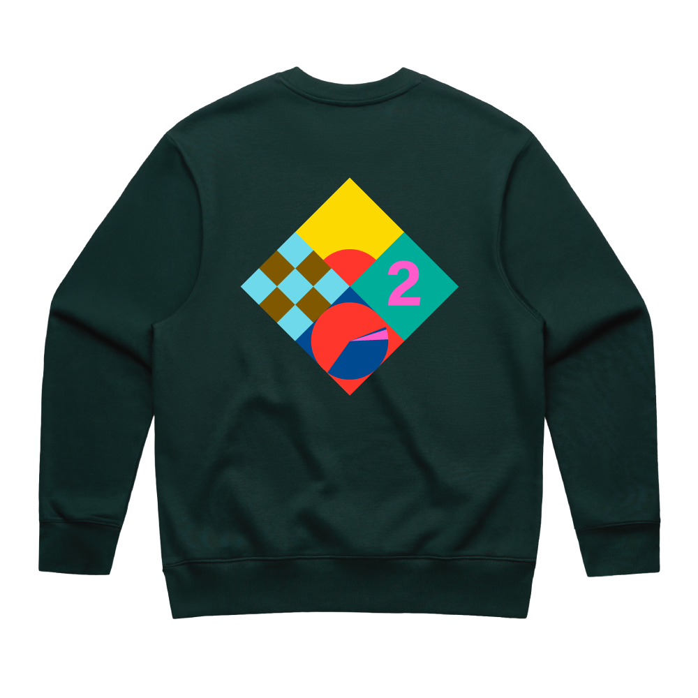 Code / Green Crewneck