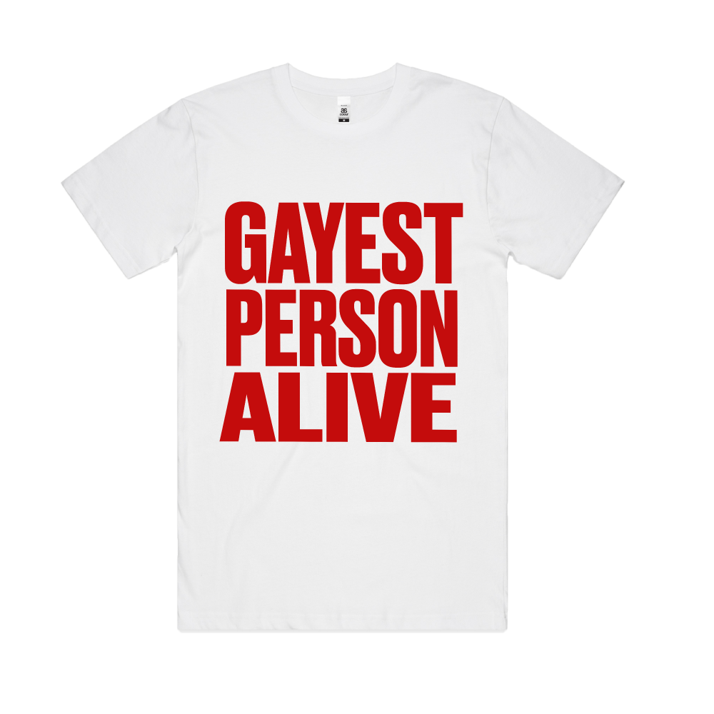 G Flip / Gayest Person Alive White T-Shirt
